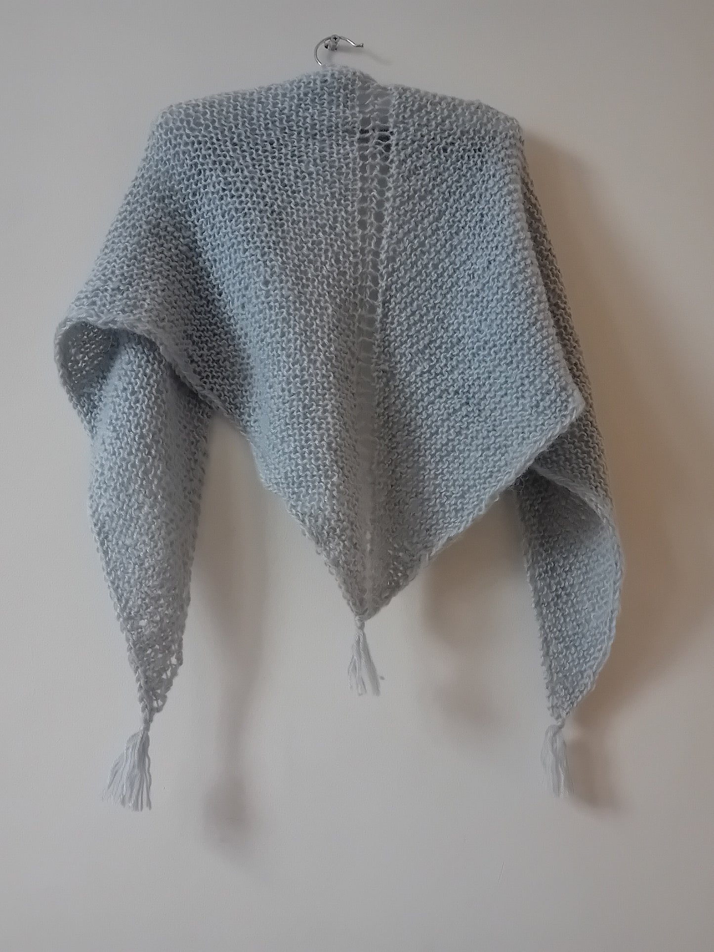 luxury wool triangle scarf // gray wool // LIMITED EDITION