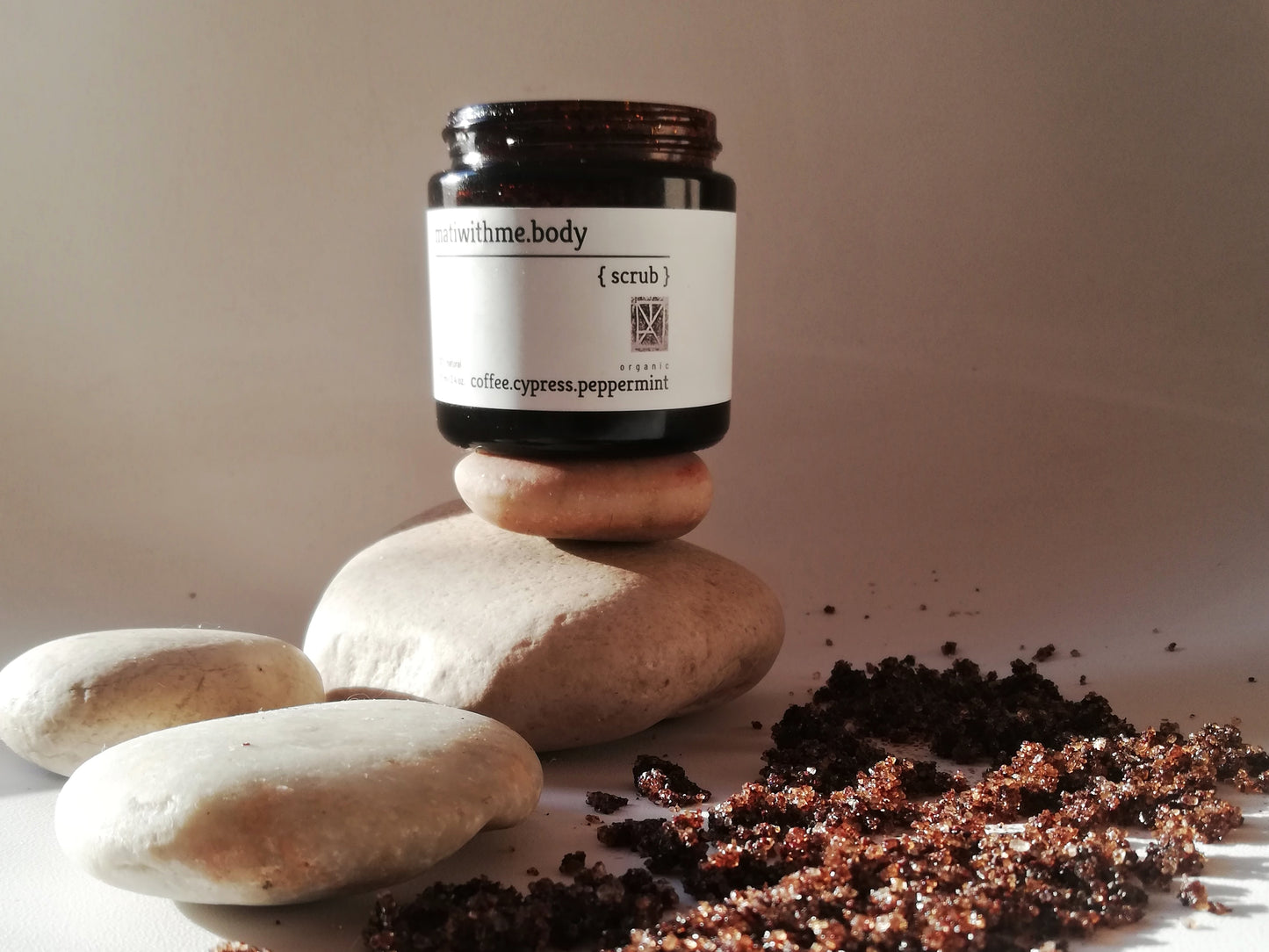 Body scrub //coffee cypress peppermint//