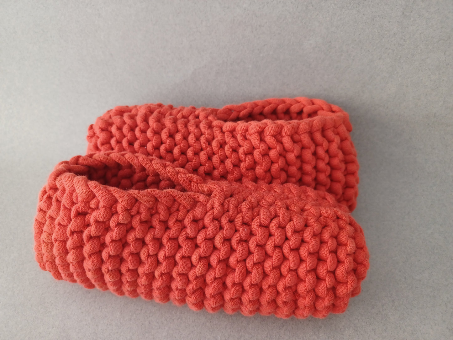 Crochet slippers // Soft cotton knit //LIMITED EDITION//