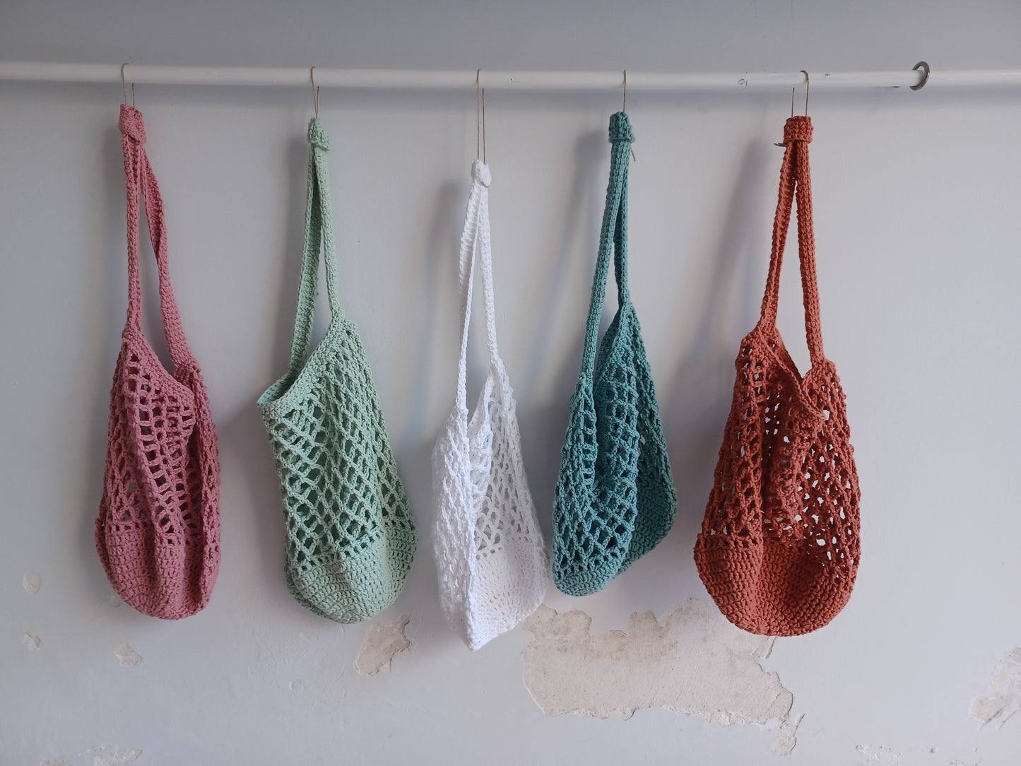 100 % handmade tote bag // market bag // knit by mum- LIMITED EDTION