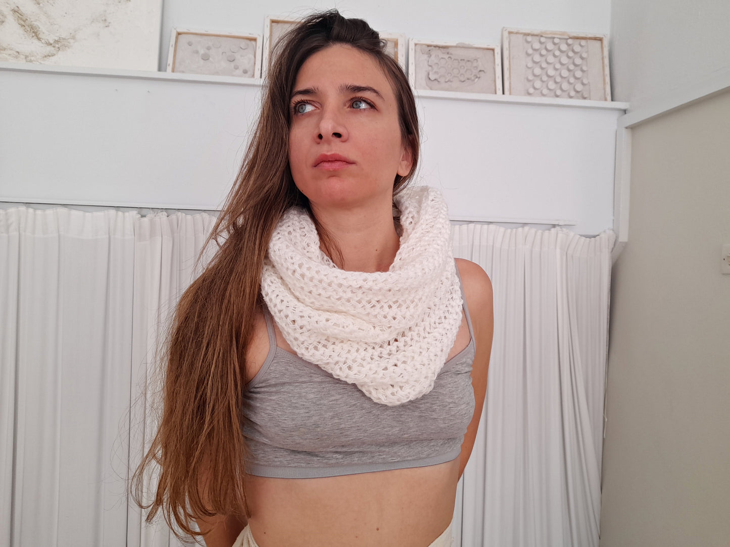 Infinity scarf // schawl // head wrap // knit by mum // LIMITED EDITION