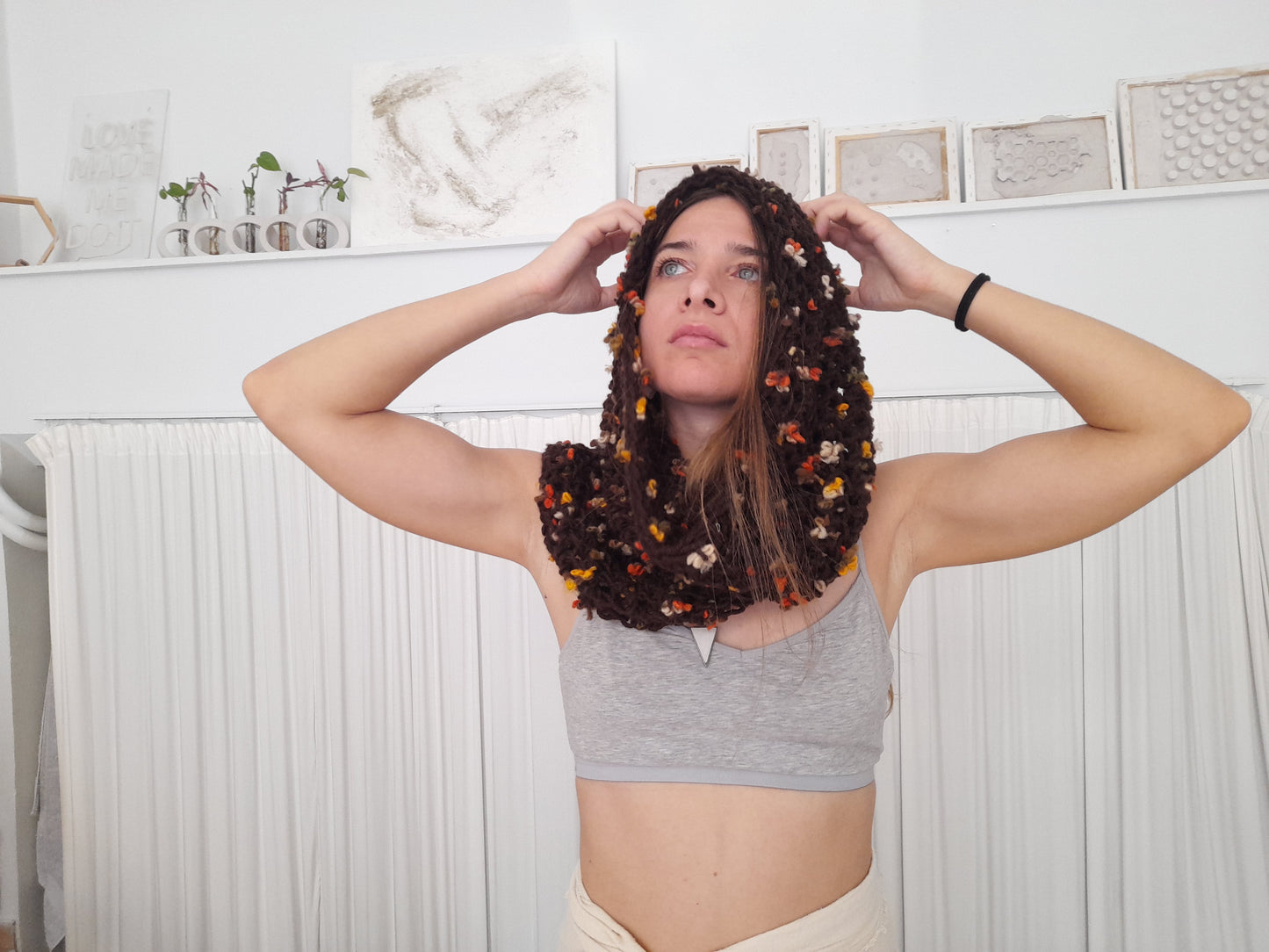 Infinity scarf // schawl // head wrap // knit by mum // LIMITED EDITION
