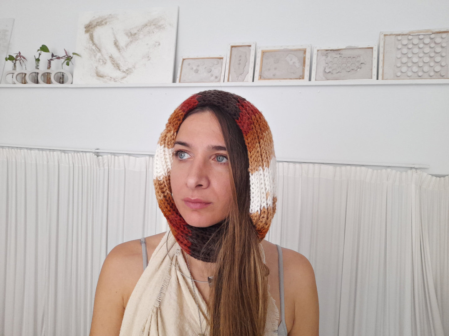 Infinity scarf // schawl // head wrap // knit by mum // LIMITED EDITION