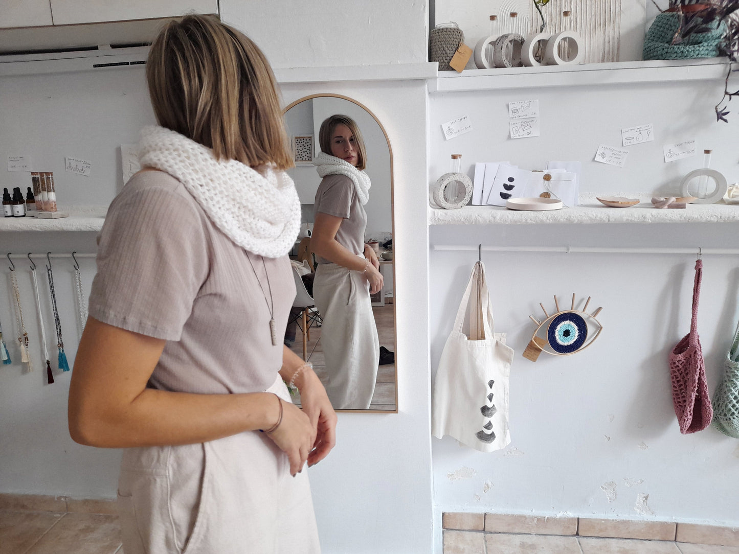 Infinity scarf // schawl // head wrap // knit by mum // LIMITED EDITION