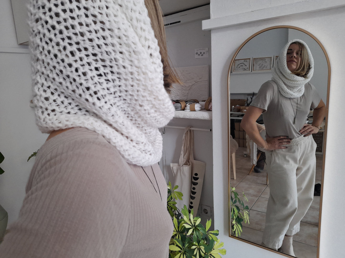 Infinity scarf // schawl // head wrap // knit by mum // LIMITED EDITION