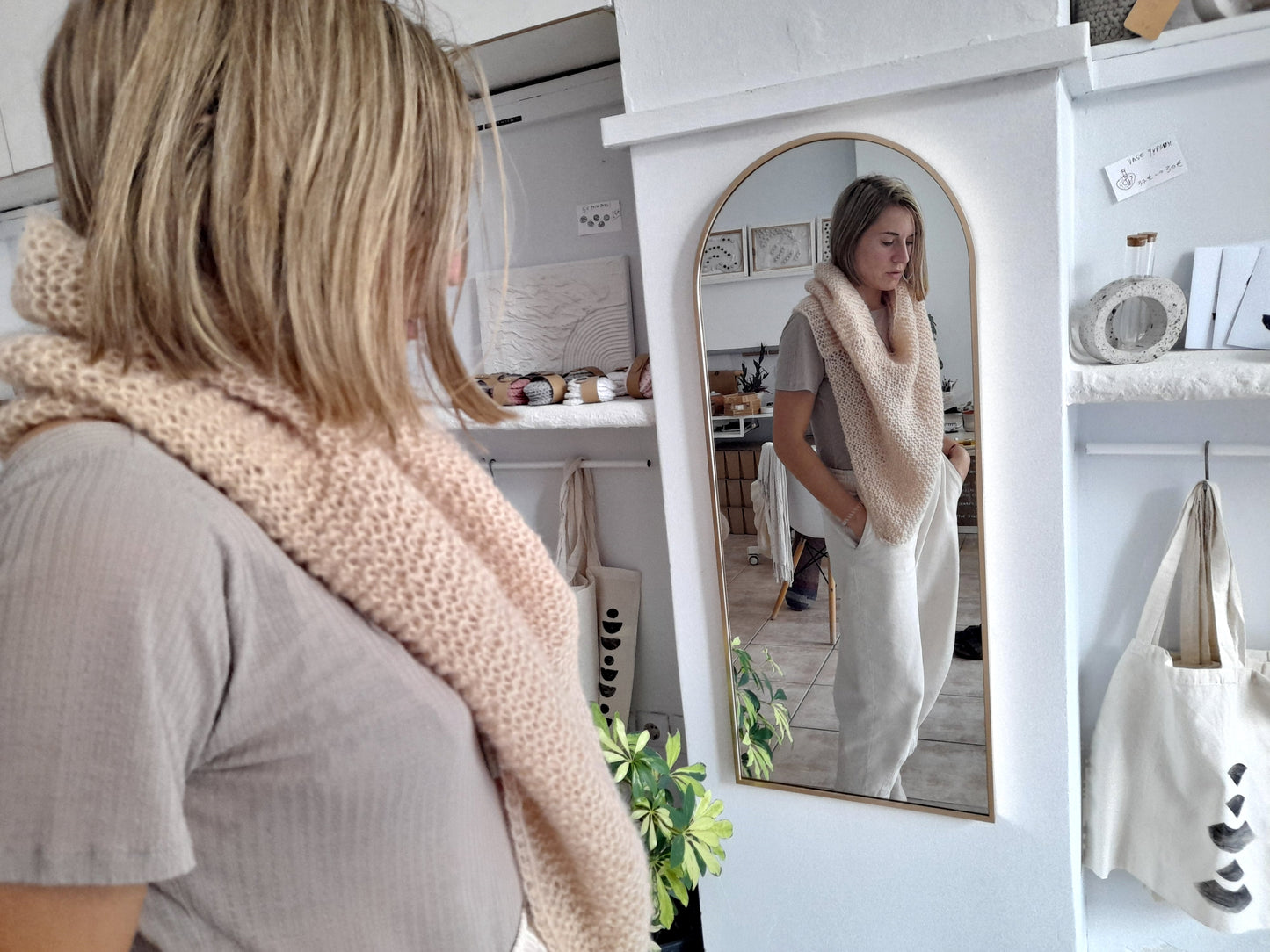 Body wrap // poncho // scarf // knit by mum // LIMITED EDITION