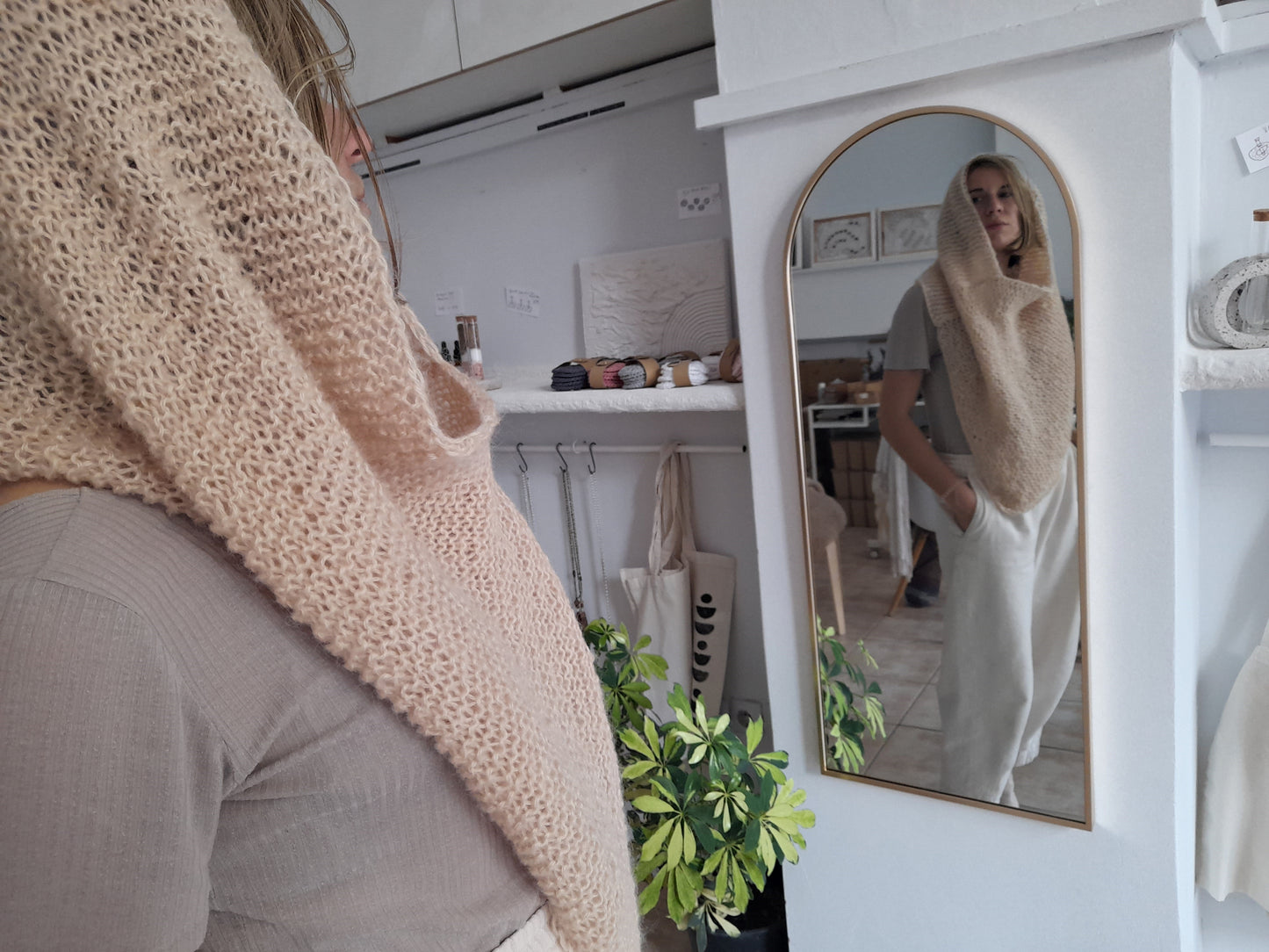 Body wrap // poncho // scarf // knit by mum // LIMITED EDITION