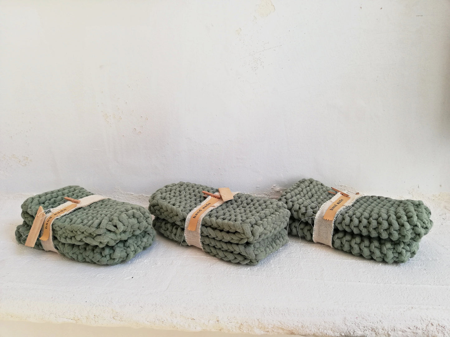 Crochet slippers // Soft cotton knit //LIMITED EDITION//