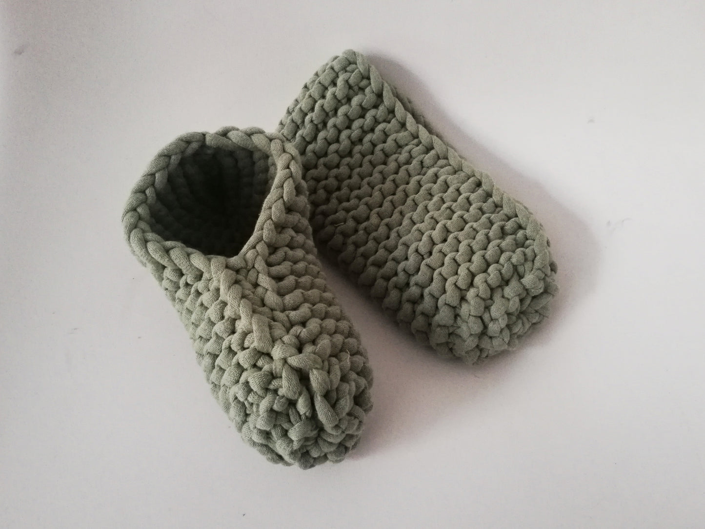 Crochet slippers // Soft cotton knit //LIMITED EDITION//