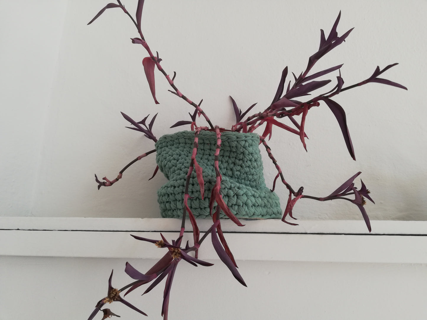 Crochet cotton basket // medium // mint green //LIMITED EDITION//