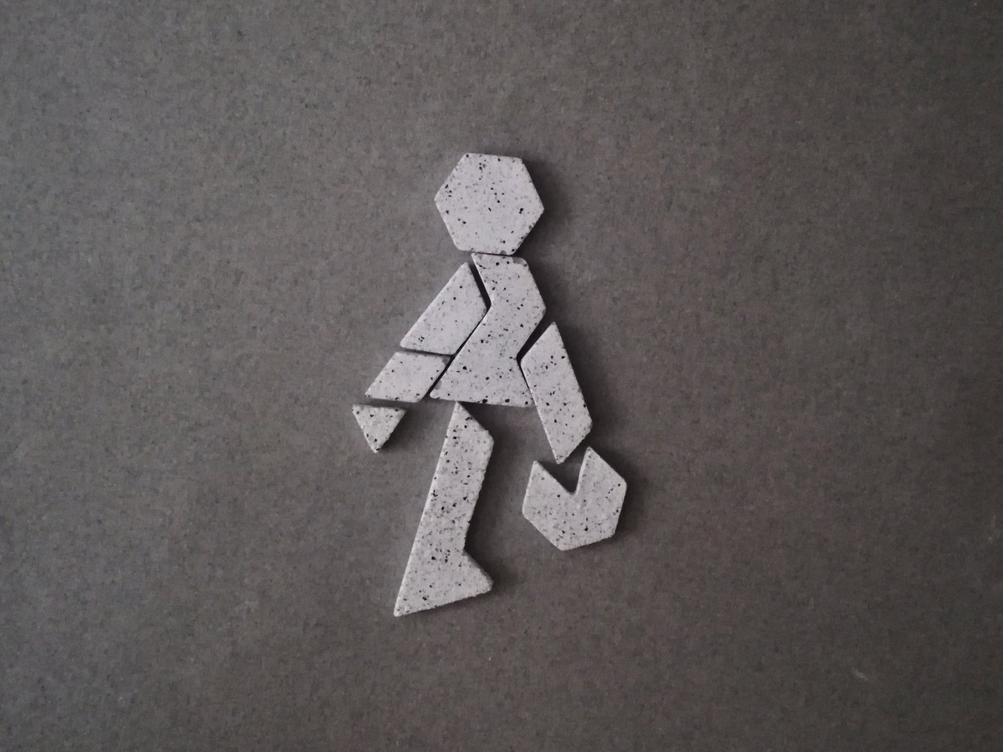 Tangram puzzle // minimal style game // Jesmonite resin // LIMITED EDITION