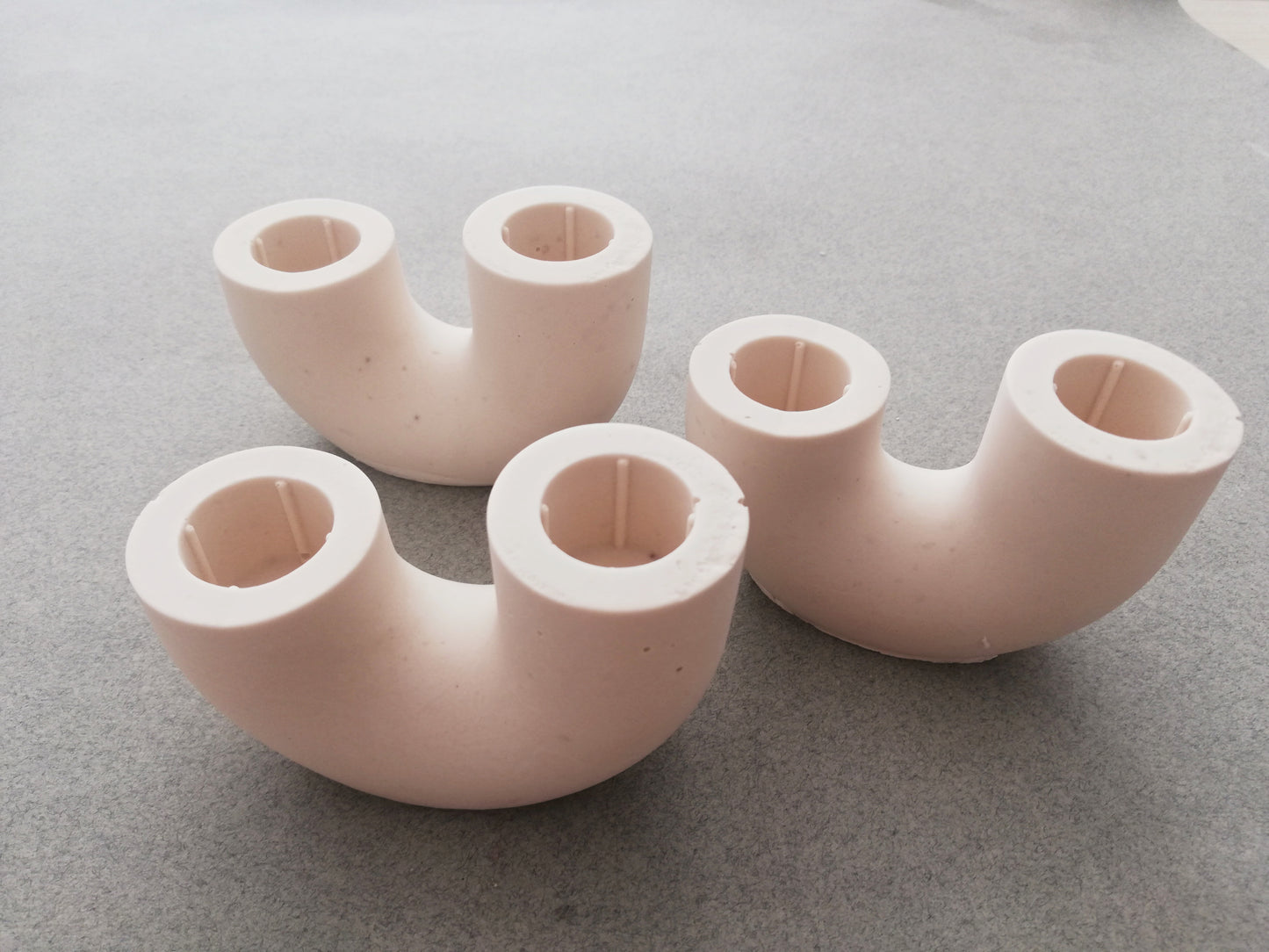 Candle holder // double tube