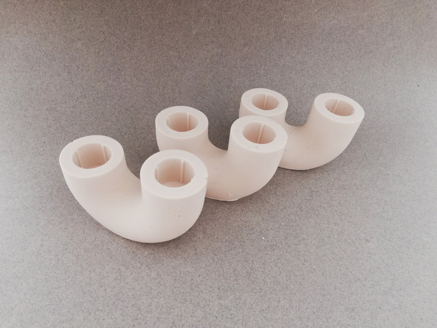 Candle holder // double tube