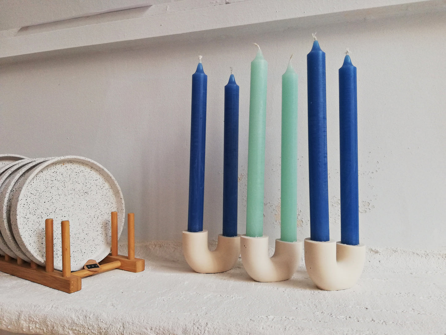 Candle holder // double tube