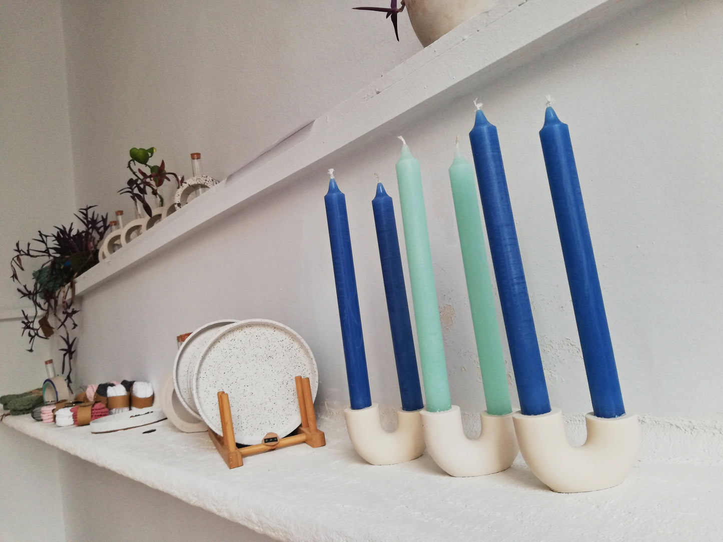 Candle holder // double tube