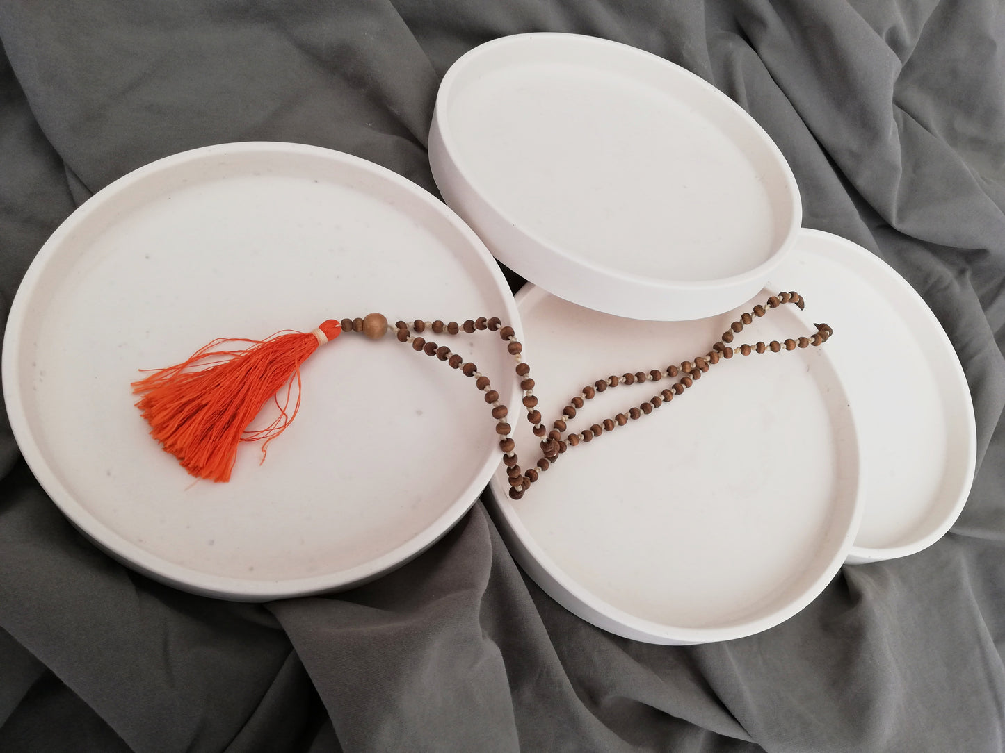 Large decorative tray // jesmonite cast