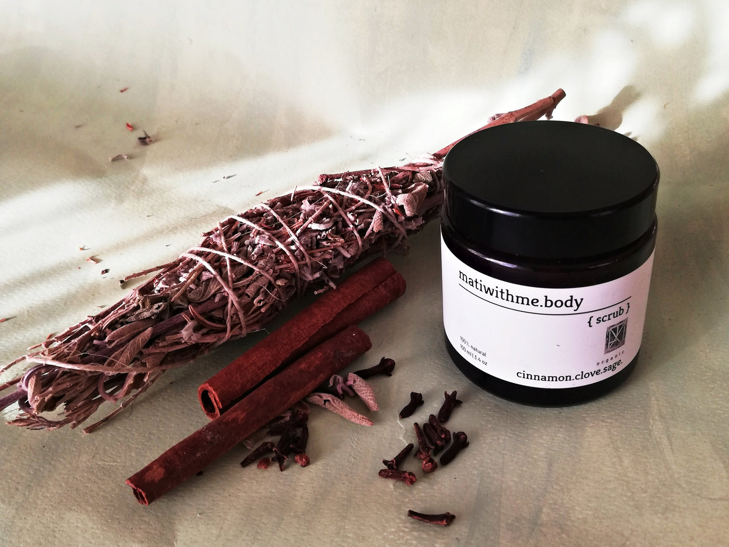 Body Scrub //cinnamon clove sage//