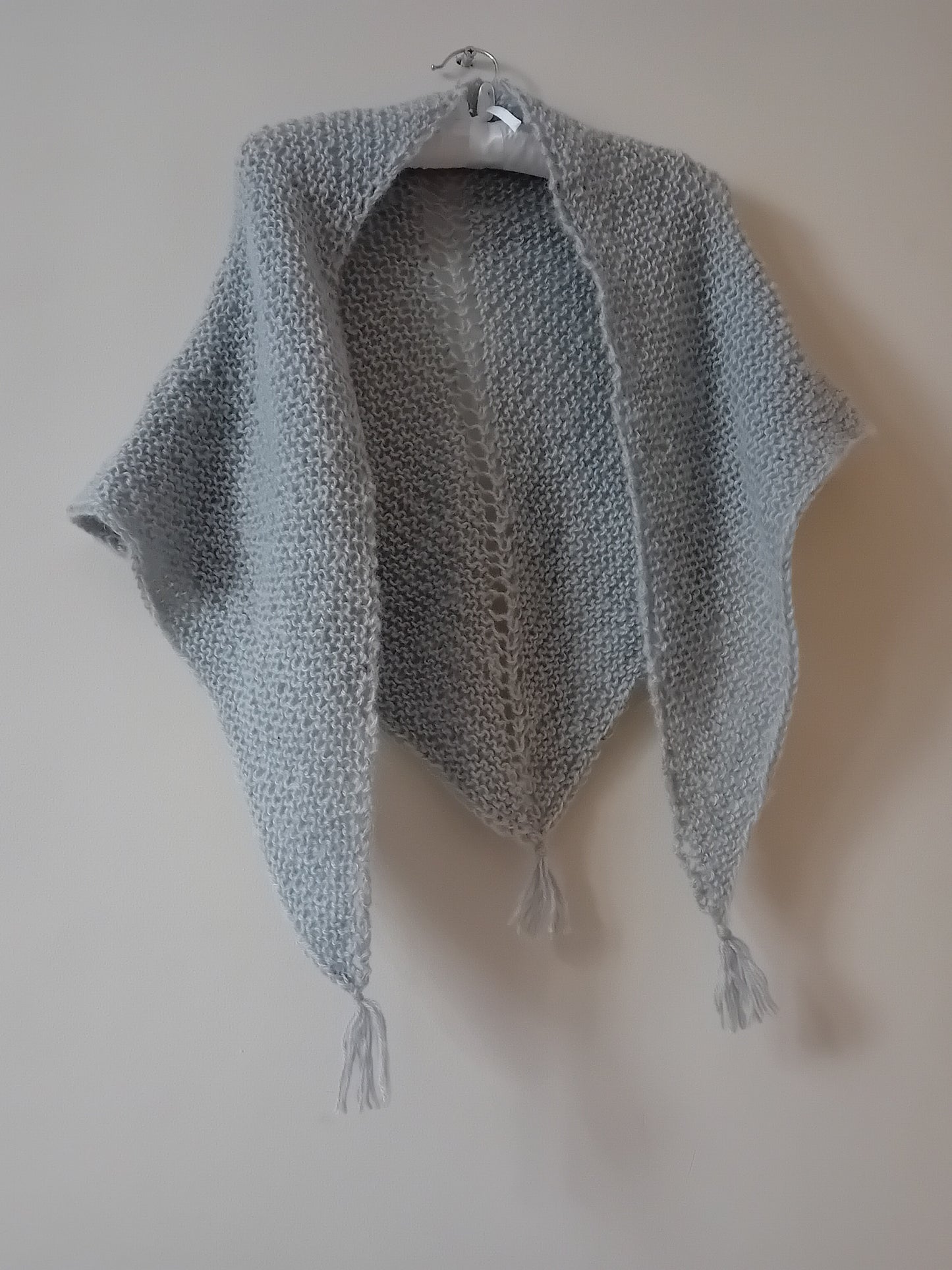 luxury wool triangle scarf // gray wool // LIMITED EDITION