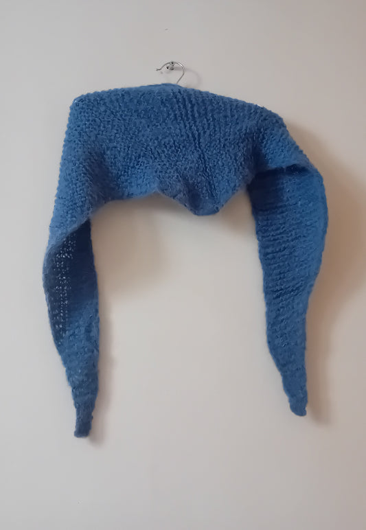 soft blue scarf // wool and alpaca mix
