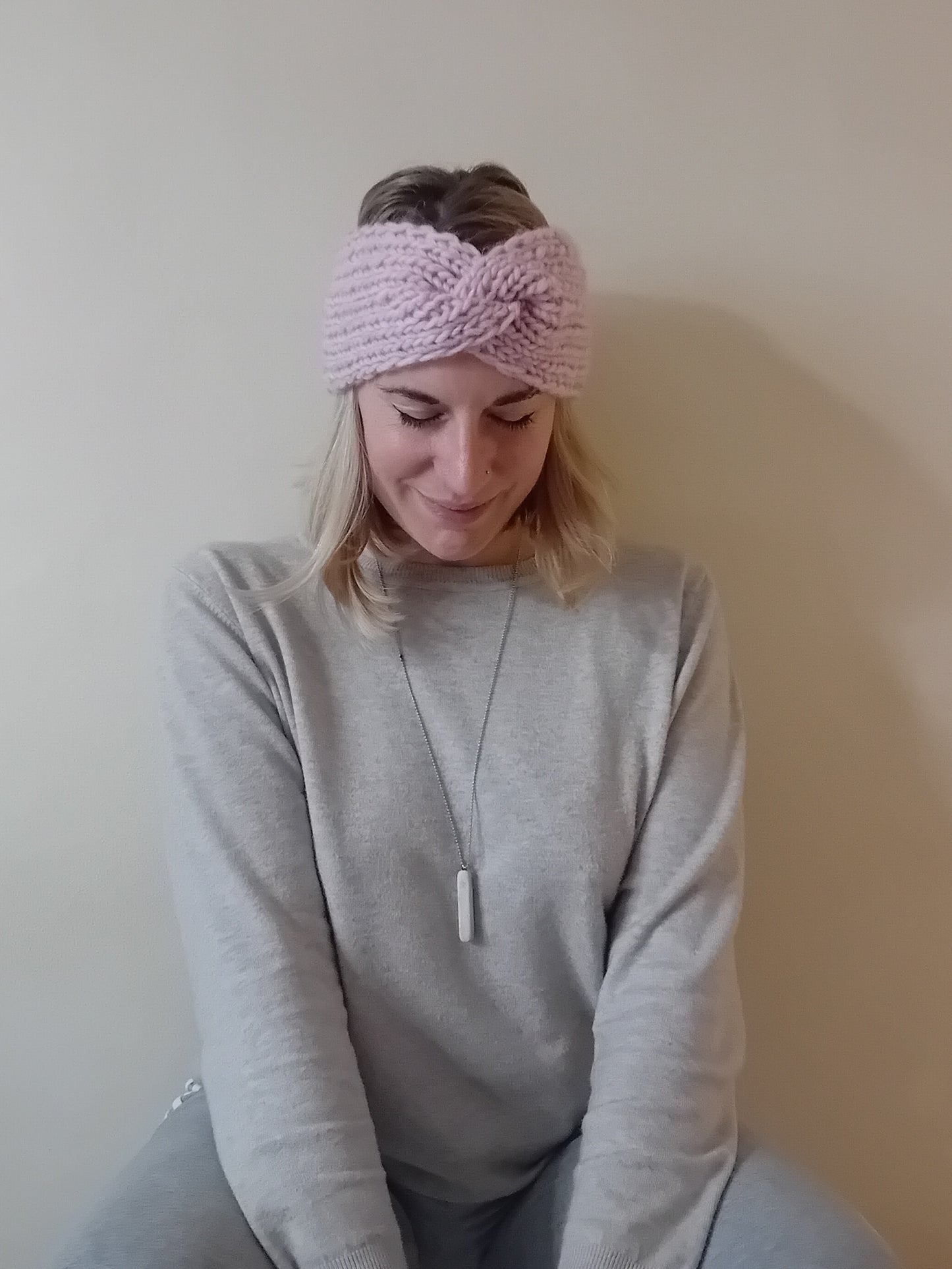 Head wrap hand knitted // soft yarn // 100%wool
