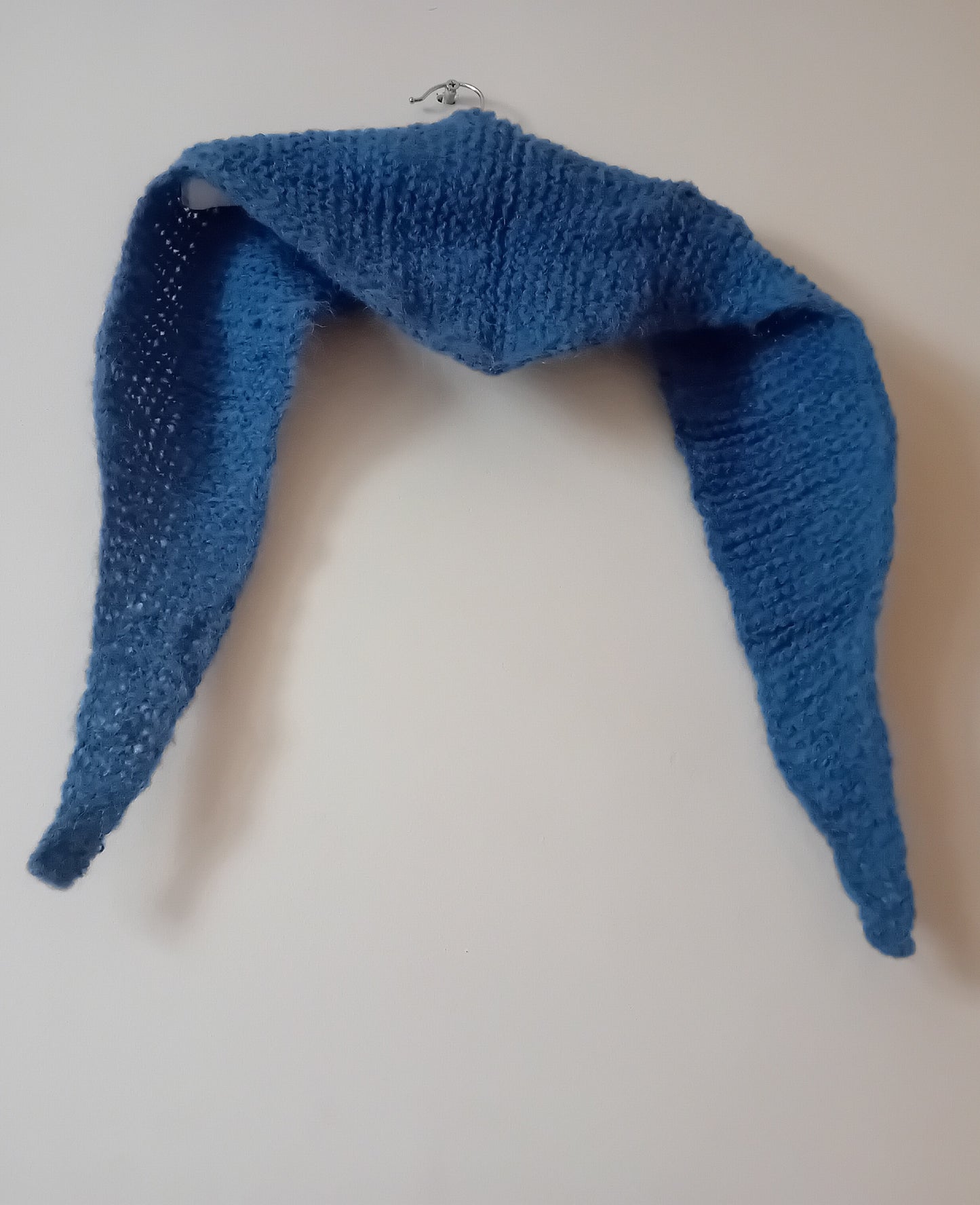 soft blue scarf // wool and alpaca mix