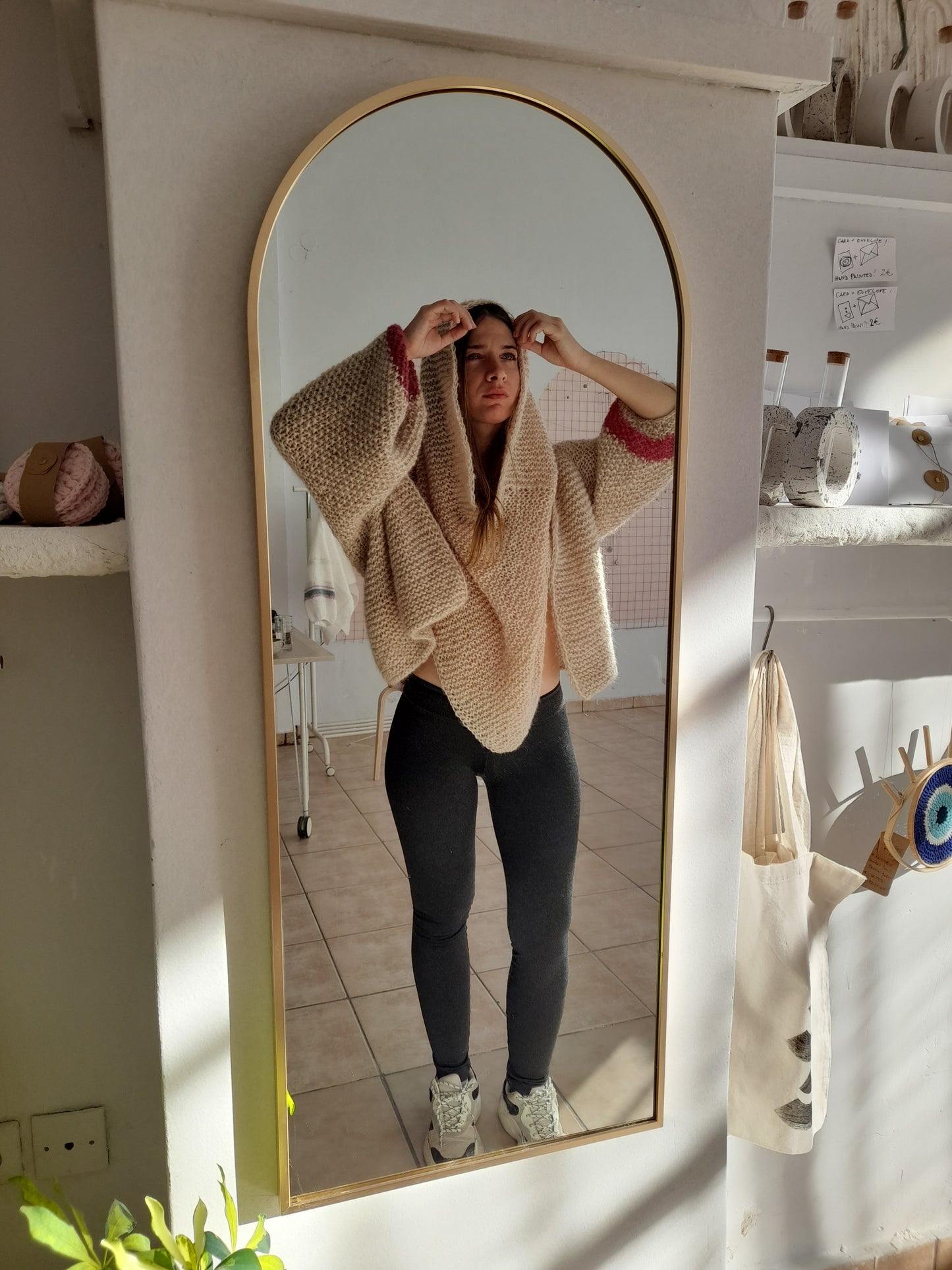 ALPACA KID SILK + MOHAIR blend yarn // Double yarn luxury cardigan // hand knit by mum // limited edition