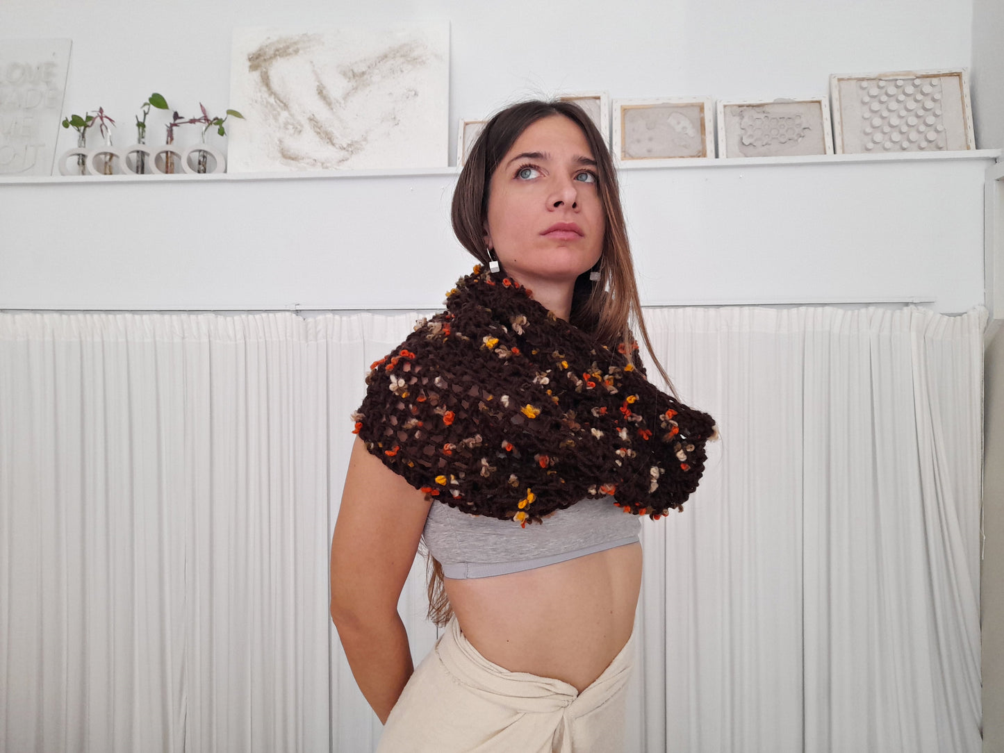 Infinity scarf // schawl // head wrap // knit by mum // LIMITED EDITION