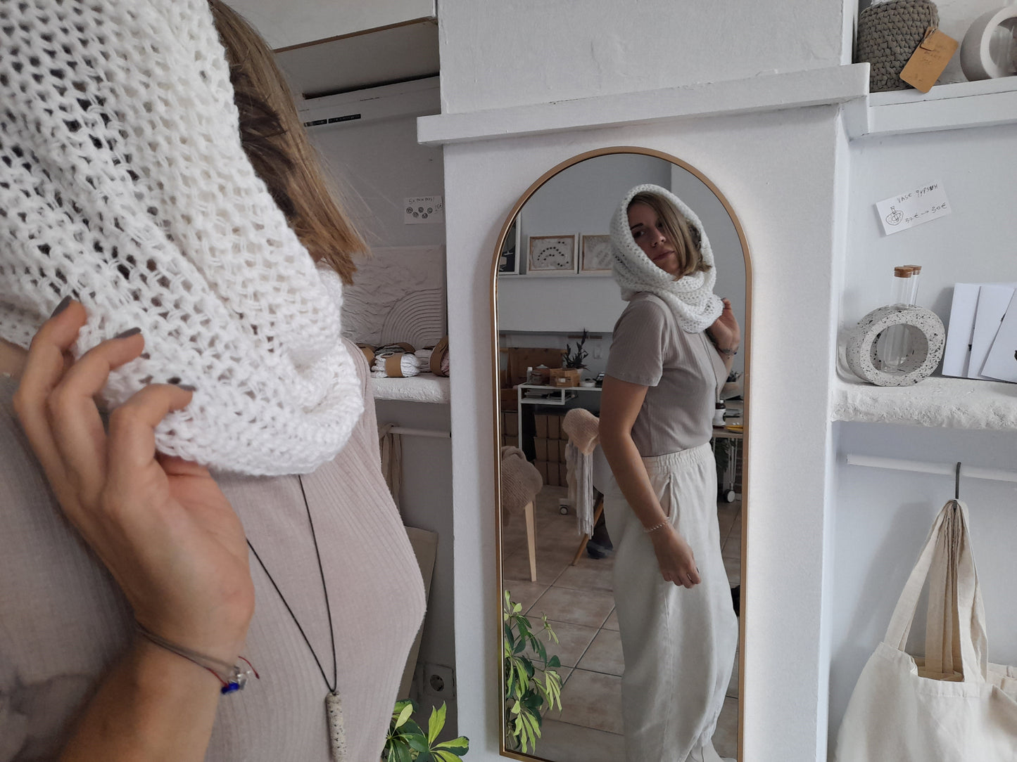 Infinity scarf // schawl // head wrap // knit by mum // LIMITED EDITION