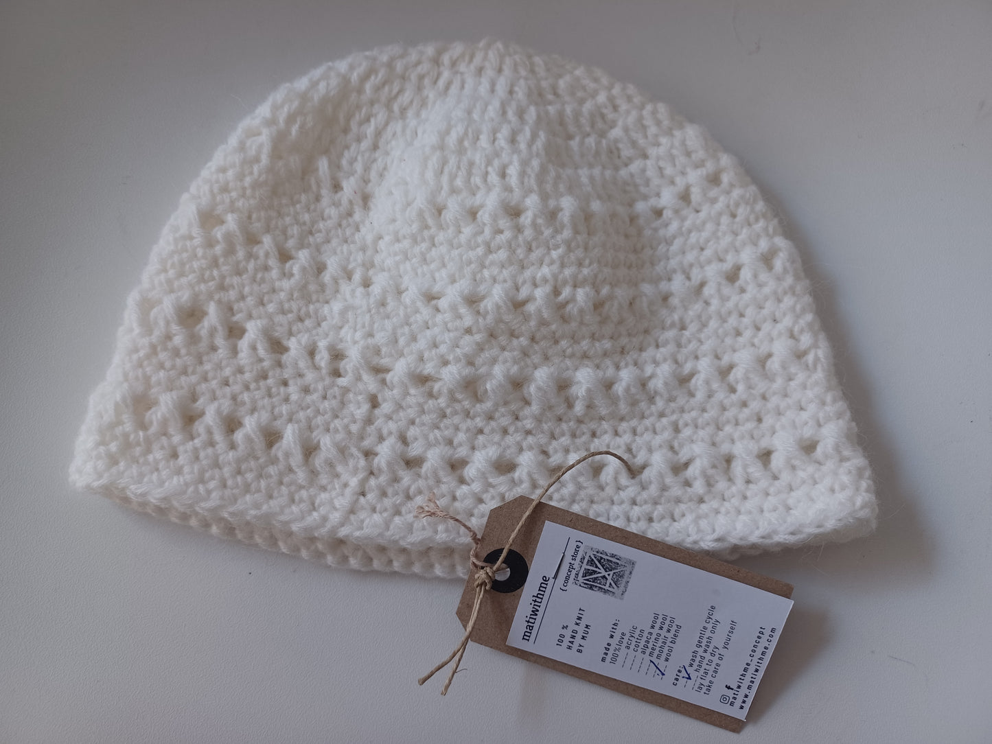 Woolen hand knit hat // mohair blend // handmade by mum // LIMITED EDITION //