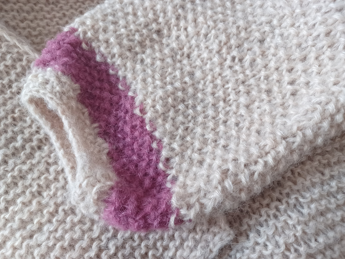 ALPACA KID SILK + MOHAIR blend yarn // Double yarn luxury cardigan // hand knit by mum // limited edition