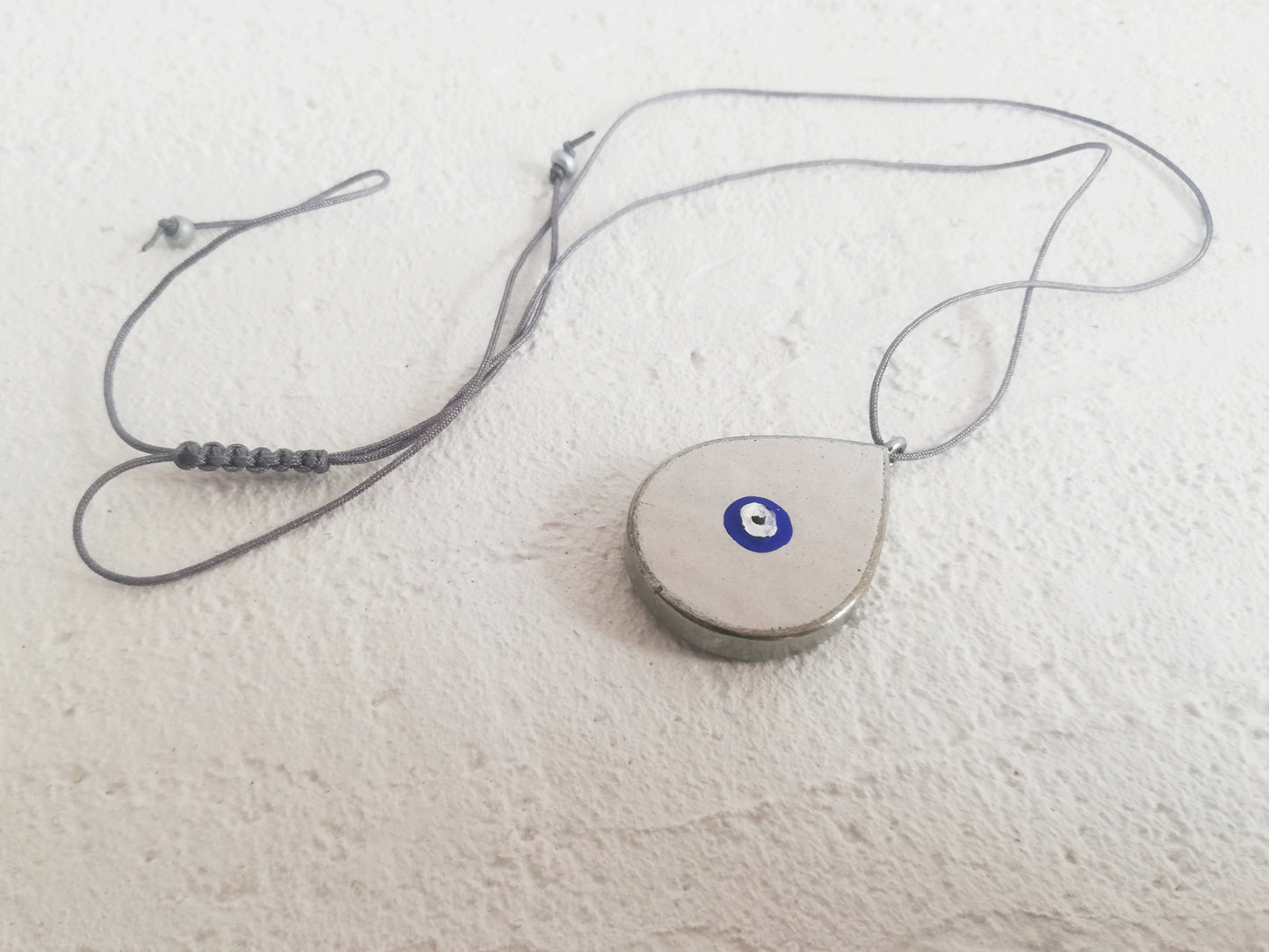 Drop pendant Evil eye //plaster gypsum //LIMITED EDITION//