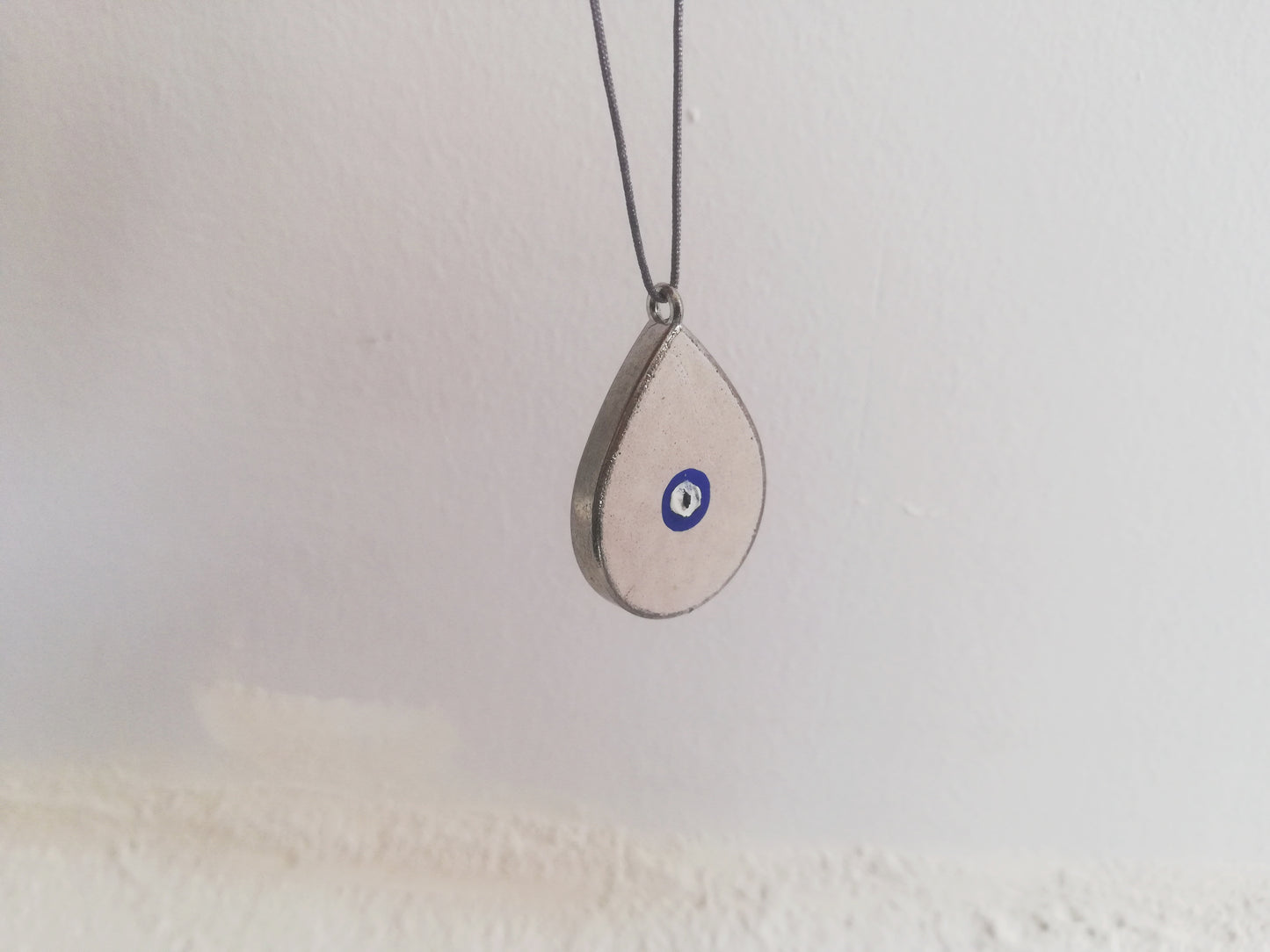 Drop pendant Evil eye //plaster gypsum //LIMITED EDITION//