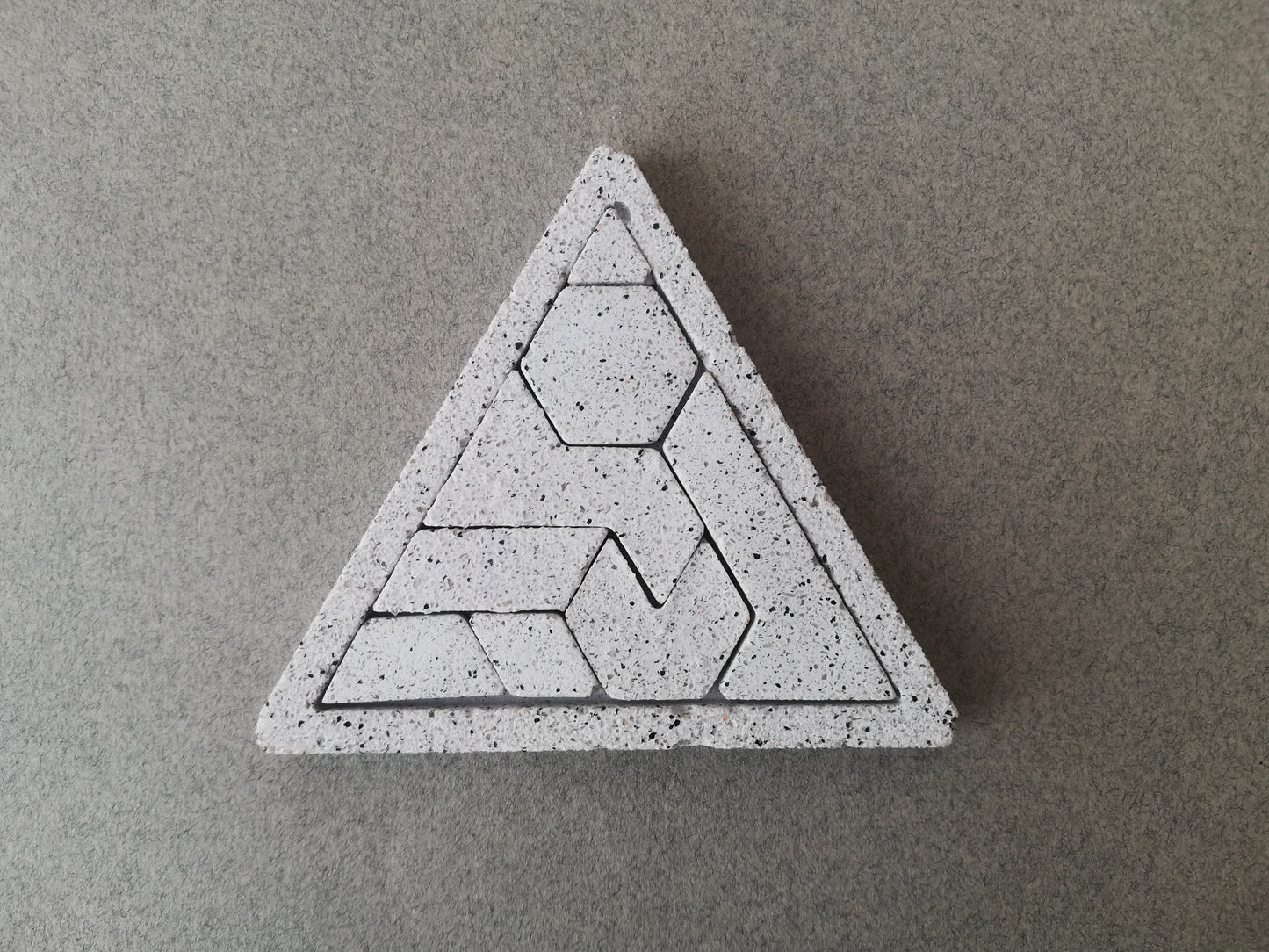 Tangram puzzle // minimal style game // Jesmonite resin // LIMITED EDITION