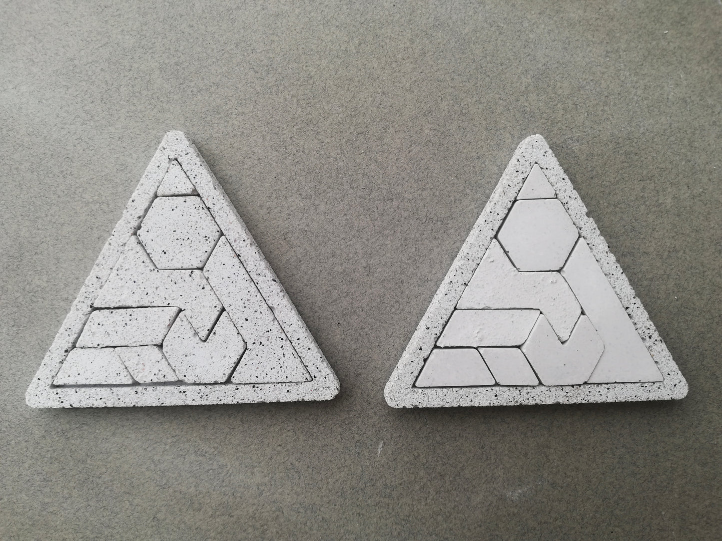 Tangram puzzle // minimal style game // Jesmonite resin // LIMITED EDITION