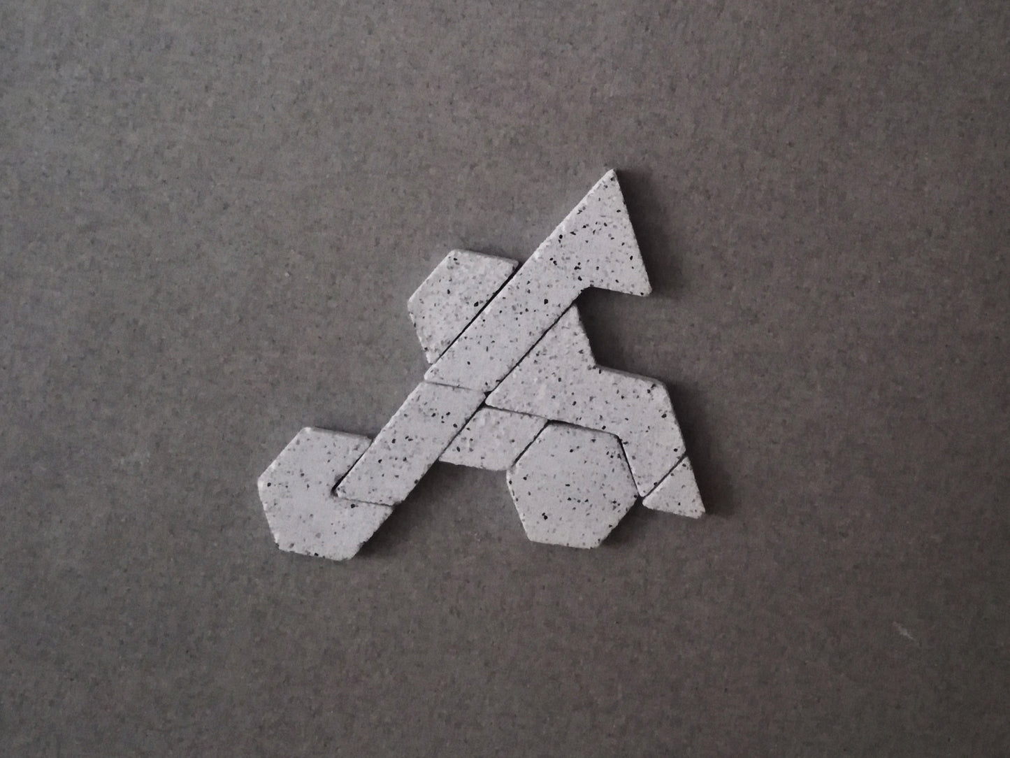 Tangram puzzle // minimal style game // Jesmonite resin // LIMITED EDITION
