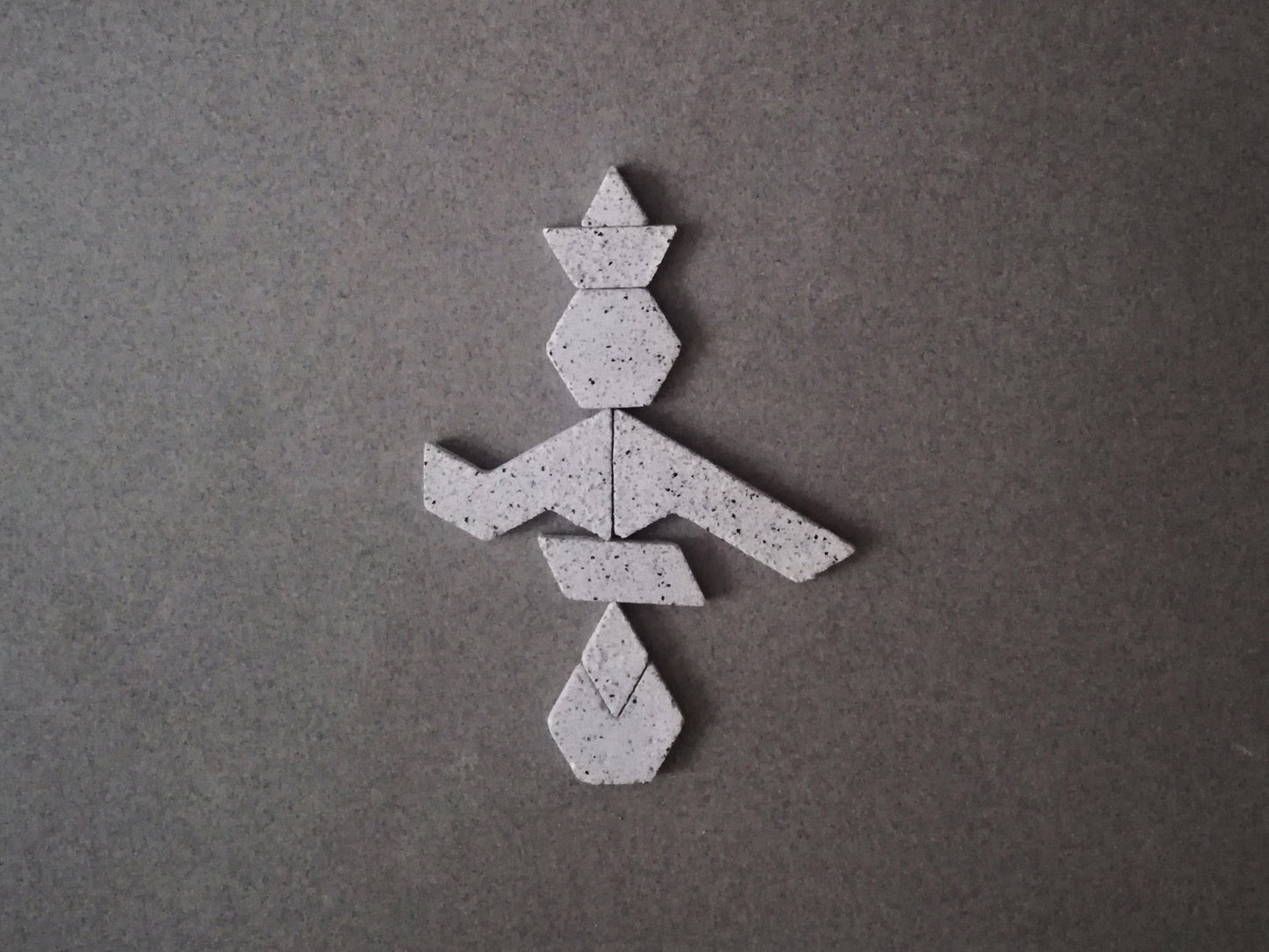 Tangram puzzle // minimal style game // Jesmonite resin // LIMITED EDITION
