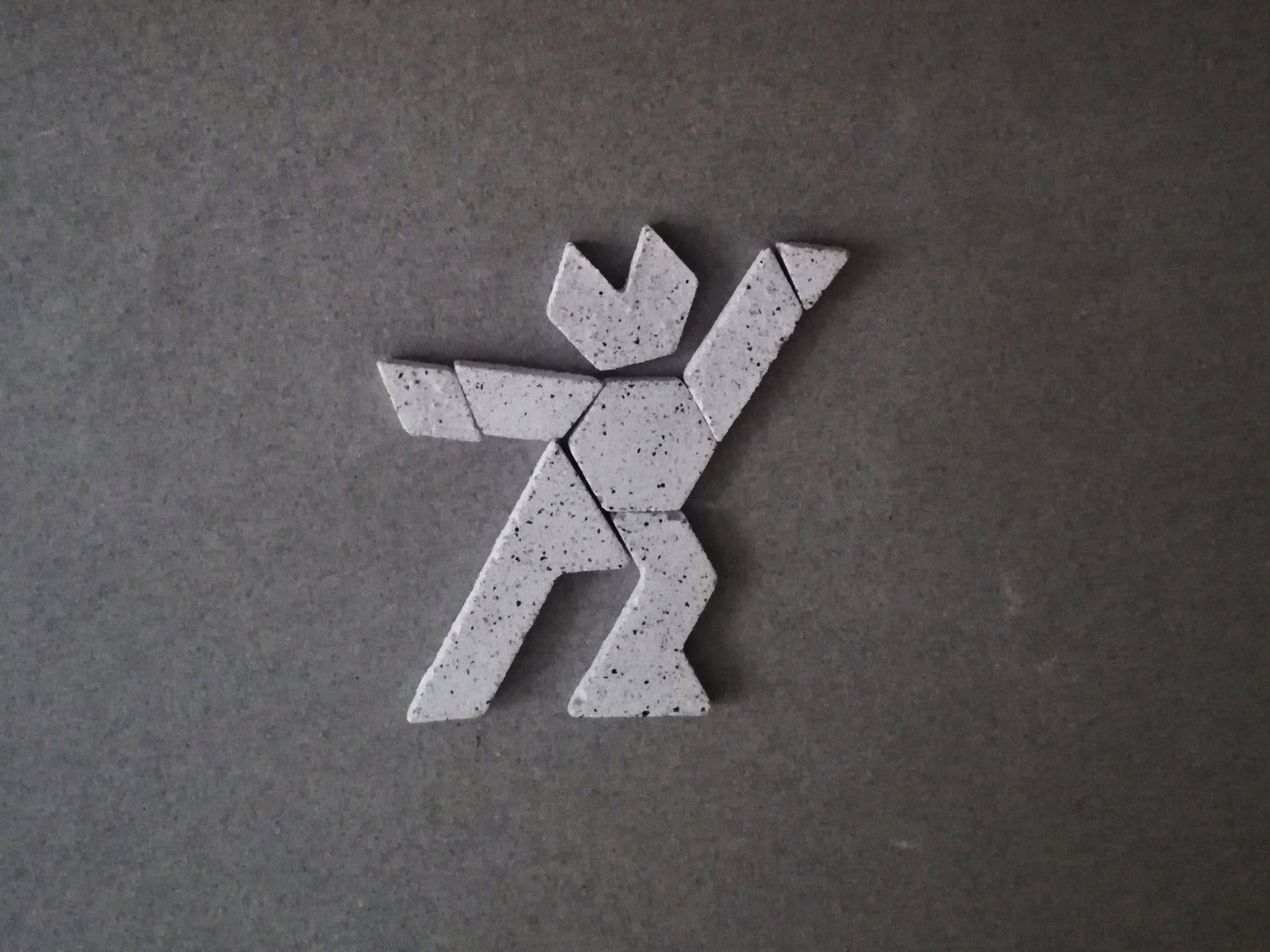 Tangram puzzle // minimal style game // Jesmonite resin // LIMITED EDITION