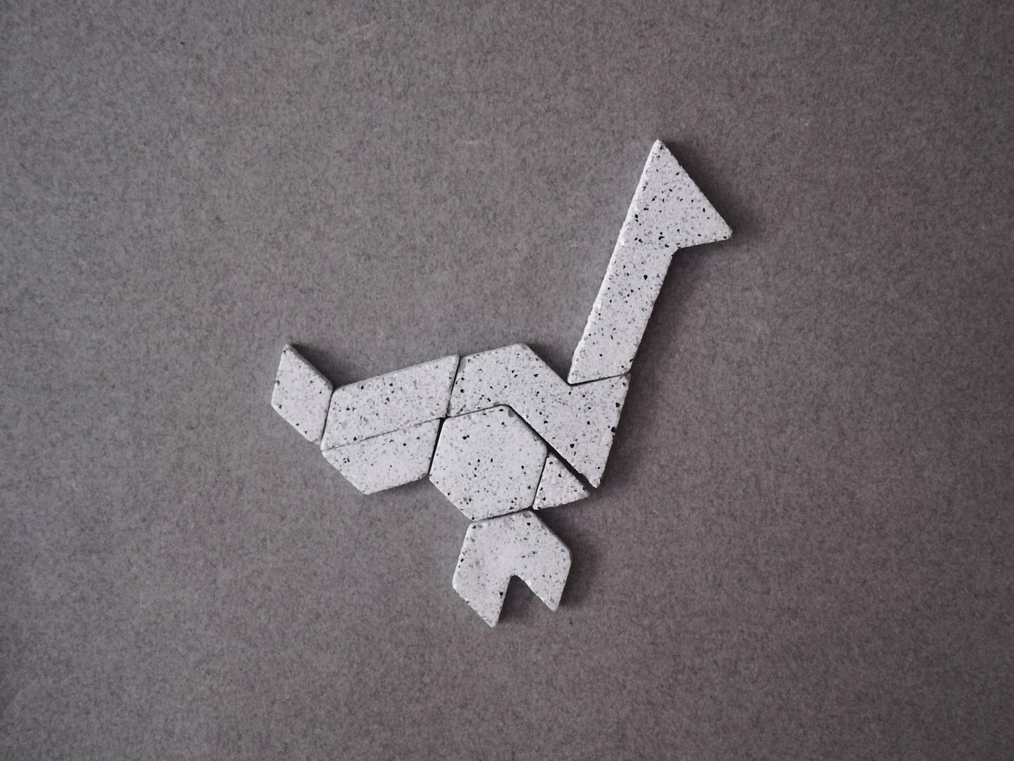 Tangram puzzle // minimal style game // Jesmonite resin // LIMITED EDITION