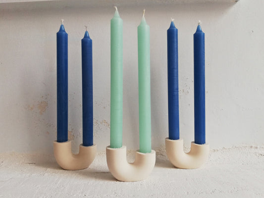 Candle holder // double tube