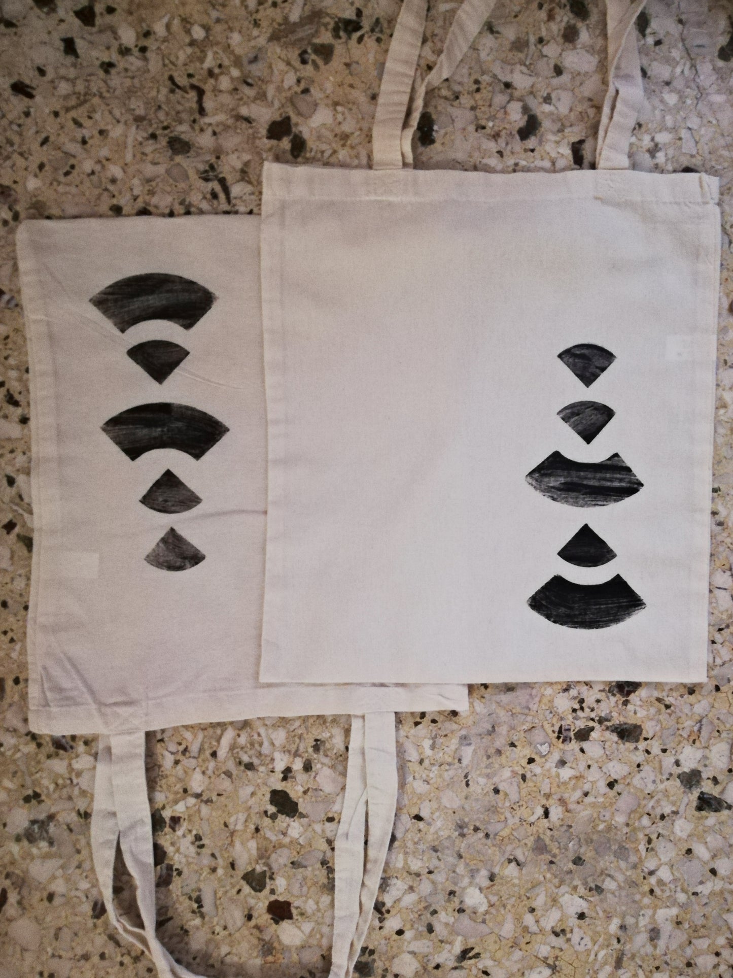 Tote bag // HANDMADE BLOCK PRINT signal
